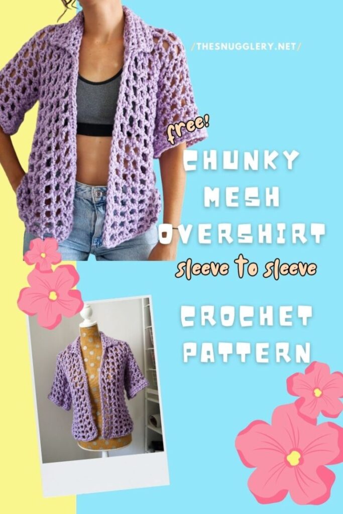 chunky mesh overshirt pattern