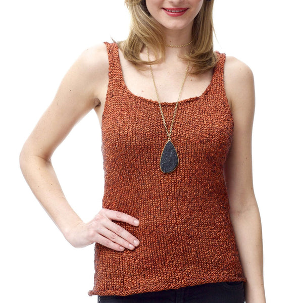 knit tank top by yarnspirations