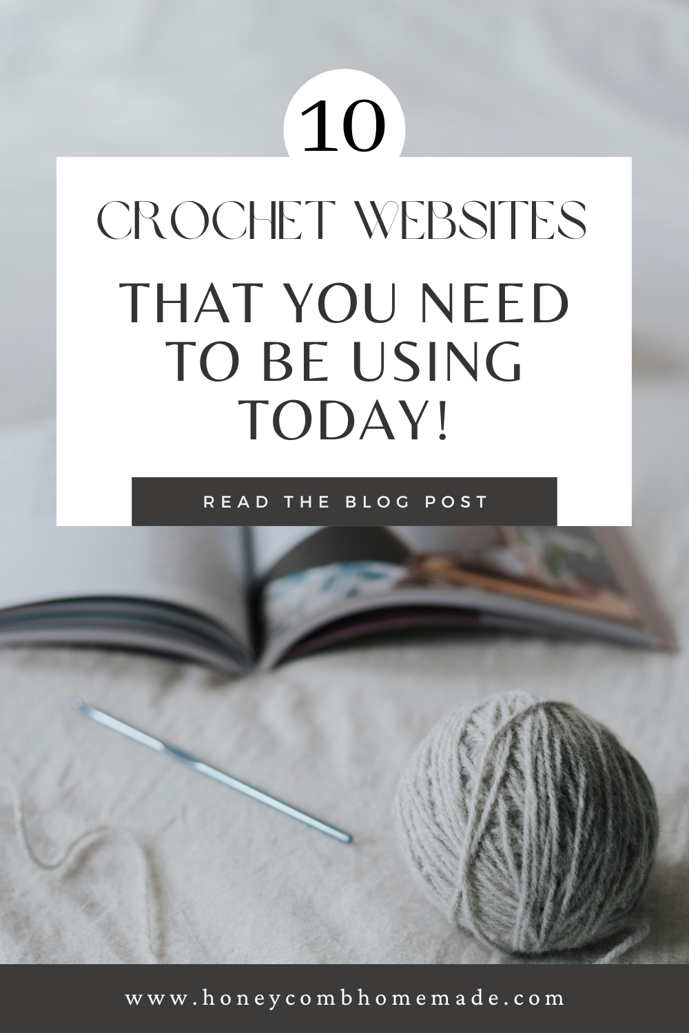 pinterest pin for 10 crochet websites you should be using today