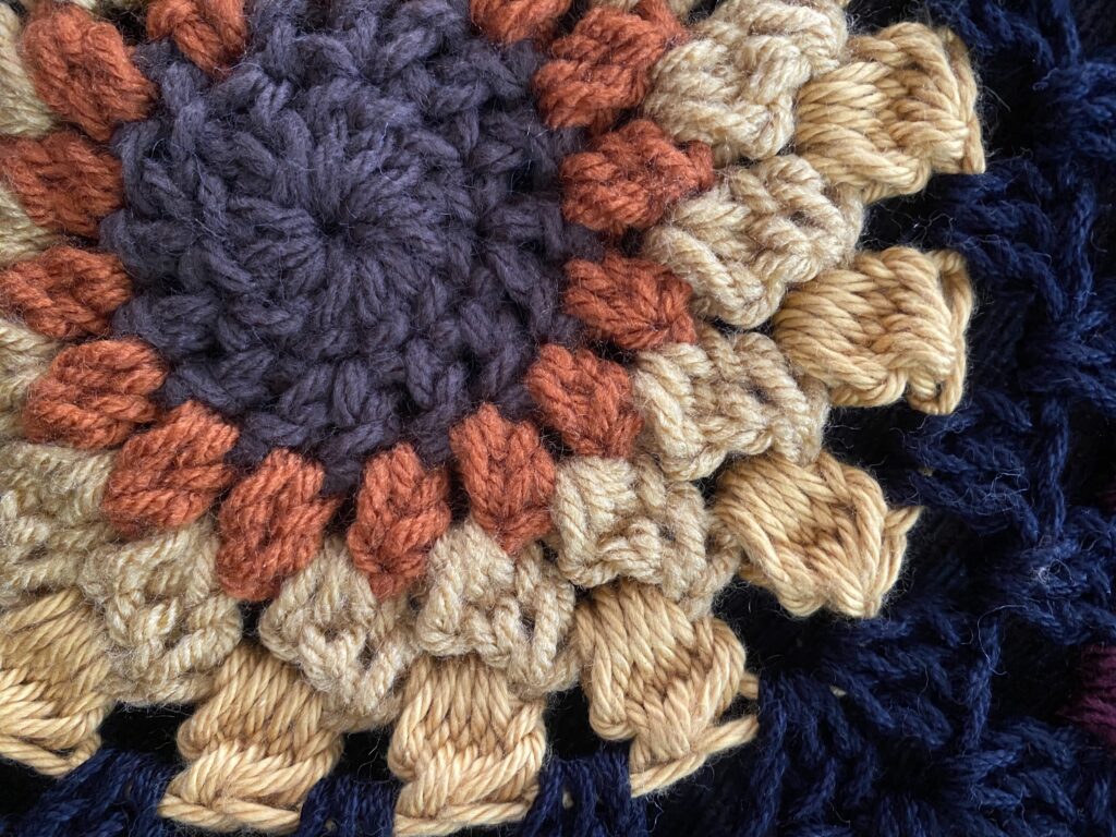 sunflower granny square