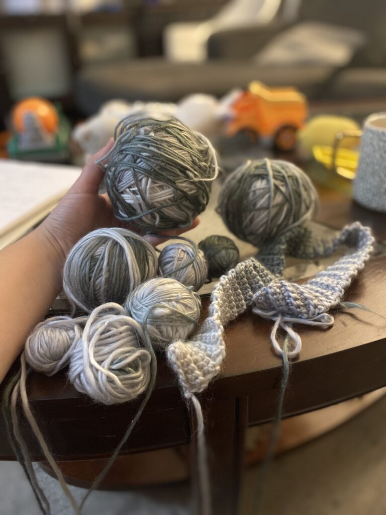 lots of balls of yarn